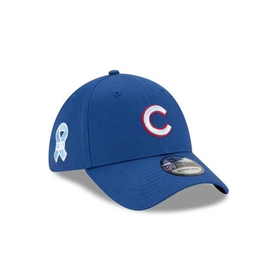 Blue Chicago Cubs Hat - New Era MLB Father's Day 39THIRTY Stretch Fit Caps USA4913287